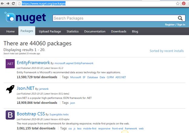 install NuGet Package Manager